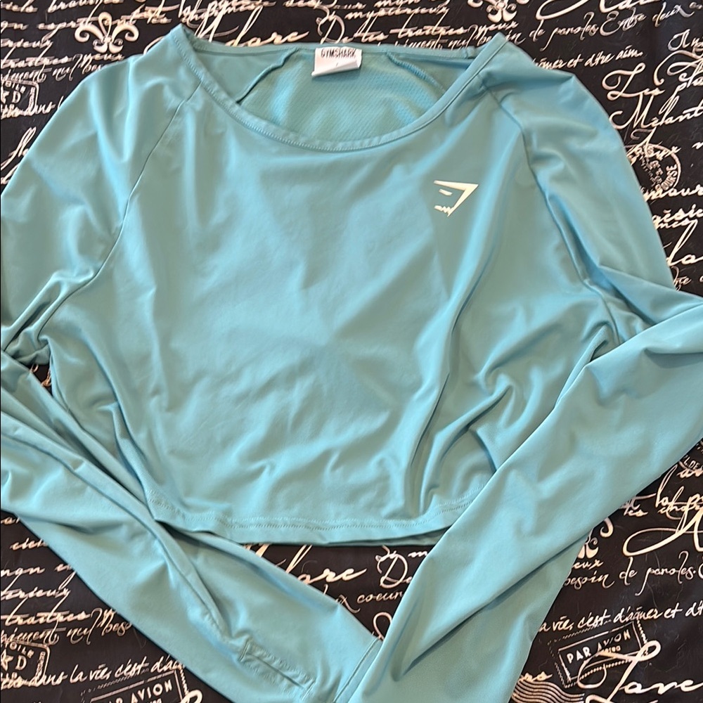 Gymshark Women's Teal Long Sleeve Top